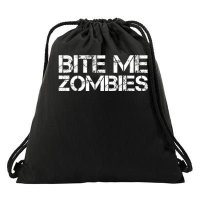 Bite Me Zombies Drawstring Bag