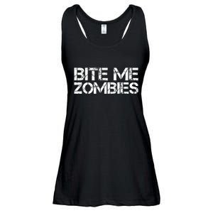 Bite Me Zombies Ladies Essential Flowy Tank