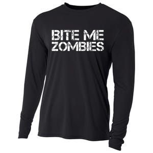 Bite Me Zombies Cooling Performance Long Sleeve Crew