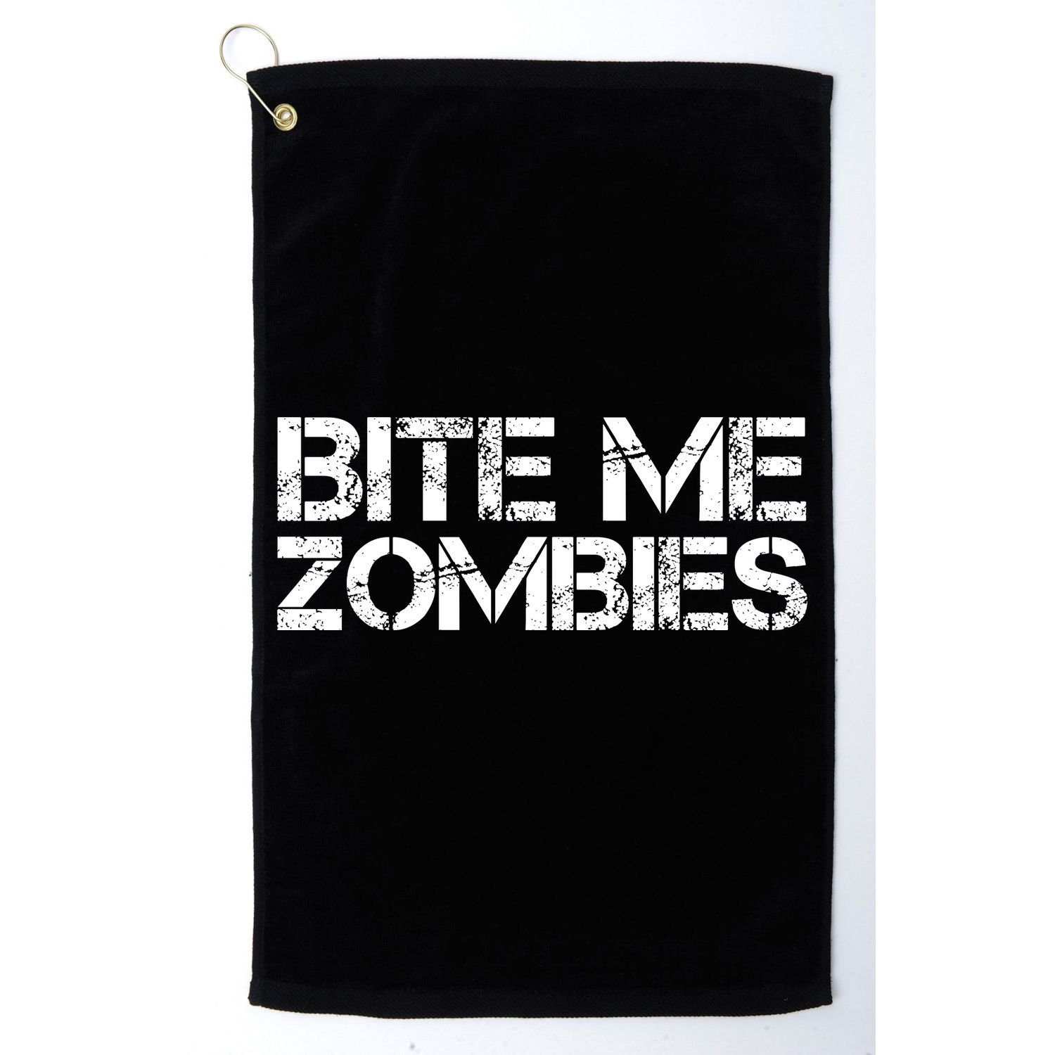 Bite Me Zombies Golf Towel