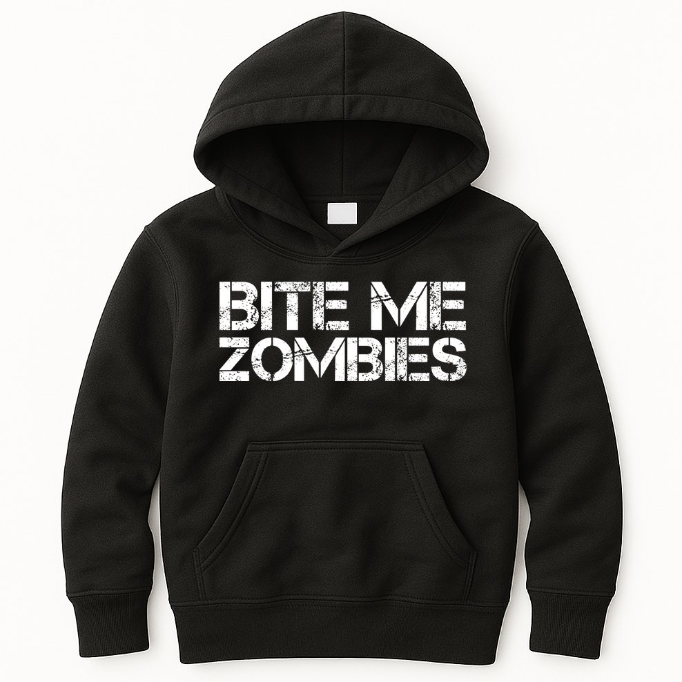 Bite Me Zombies Kids Hoodie