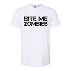 Bite Me Zombies Softstyle CVC T-Shirt