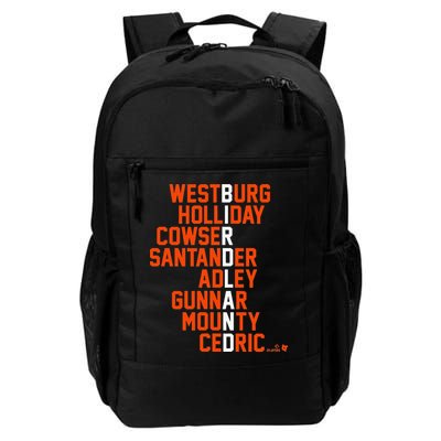 Birdland Names 2024 Baltimore Baseball Backpack