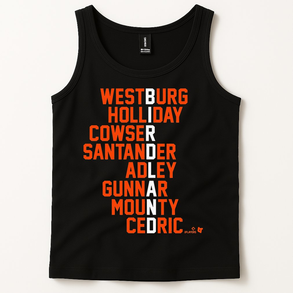 Birdland Names 2024 Baltimore Baseball Tank Top