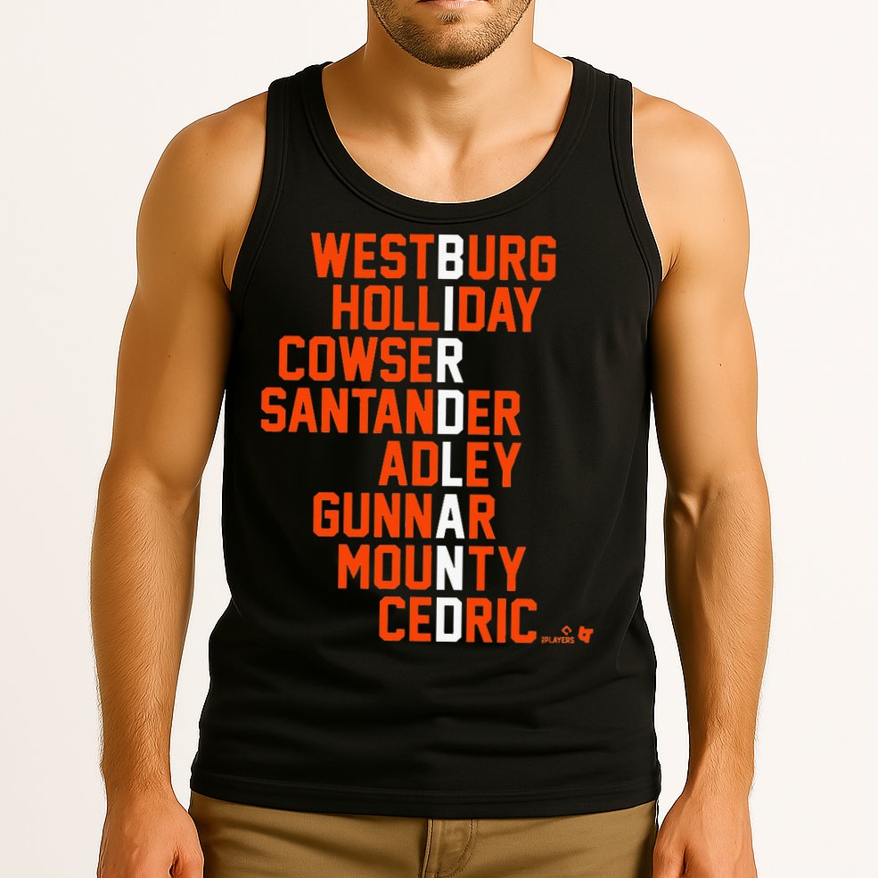 Birdland Names 2024 Baltimore Baseball Tank Top