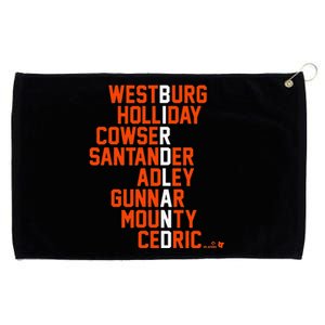 Birdland Names 2024 Baltimore Baseball Grommeted Golf Towel