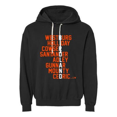 Birdland Names 2024 Baltimore Baseball Garment-Dyed Fleece Hoodie