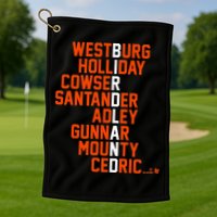 Birdland Names 2024 Baltimore Baseball Golf Towel