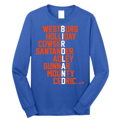 Birdland Names 2024 Baltimore Baseball Long Sleeve Shirt