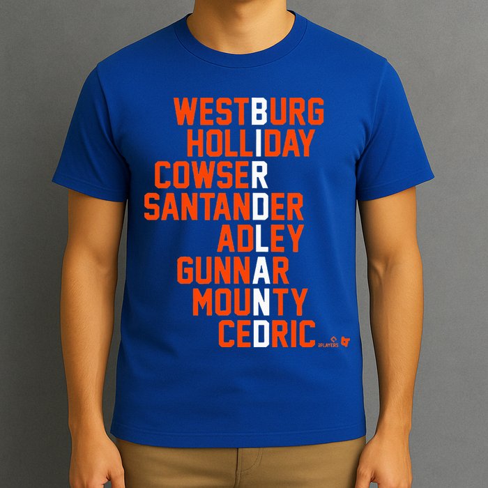 Birdland Names 2024 Baltimore Baseball T-Shirt