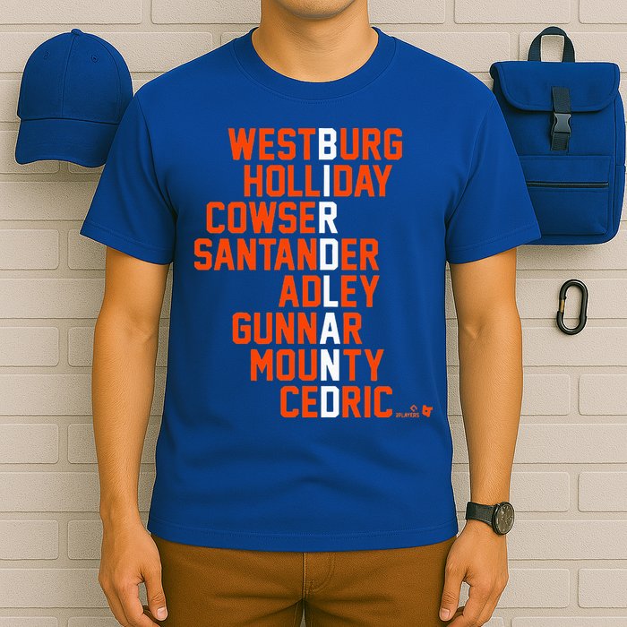 Birdland Names 2024 Baltimore Baseball T-Shirt