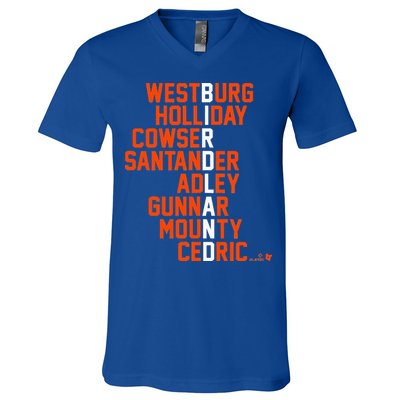 Birdland Names 2024 Baltimore Baseball V-Neck T-Shirt