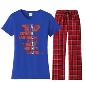 Birdland Names 2024 Baltimore Baseball Women's Flannel Pajama Set