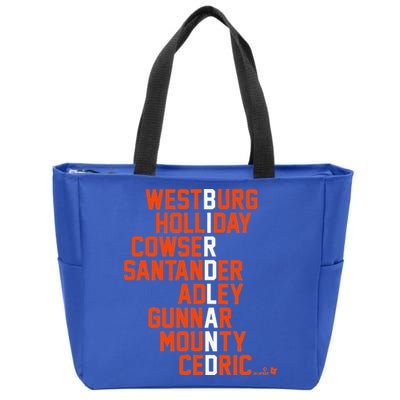 Birdland Names 2024 Baltimore Baseball Zip Tote Bag