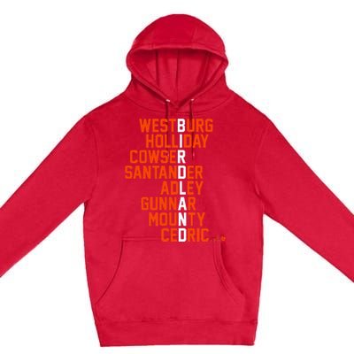 Birdland Names 2024 Baltimore Baseball Premium Pullover Hoodie