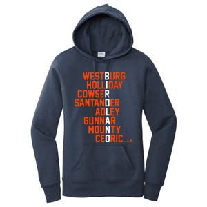 Birdland Names 2024 Baltimore Baseball Women's Pullover Hoodie