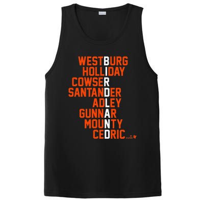 Birdland Names 2024 Baltimore Baseball PosiCharge Competitor Tank