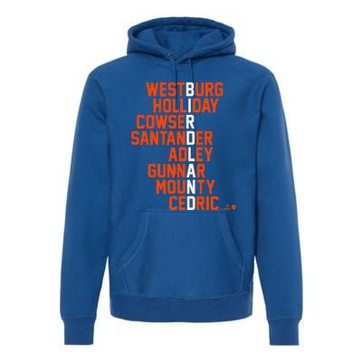 Birdland Names 2024 Baltimore Baseball Premium Hoodie