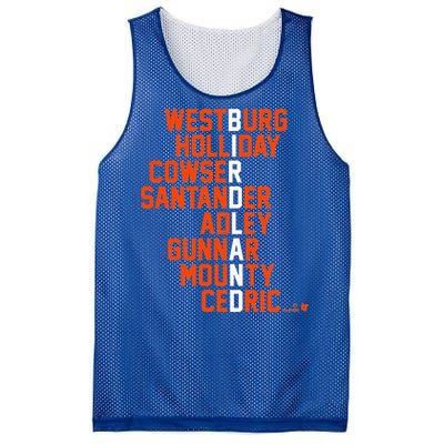 Birdland Names 2024 Baltimore Baseball Mesh Reversible Basketball Jersey Tank