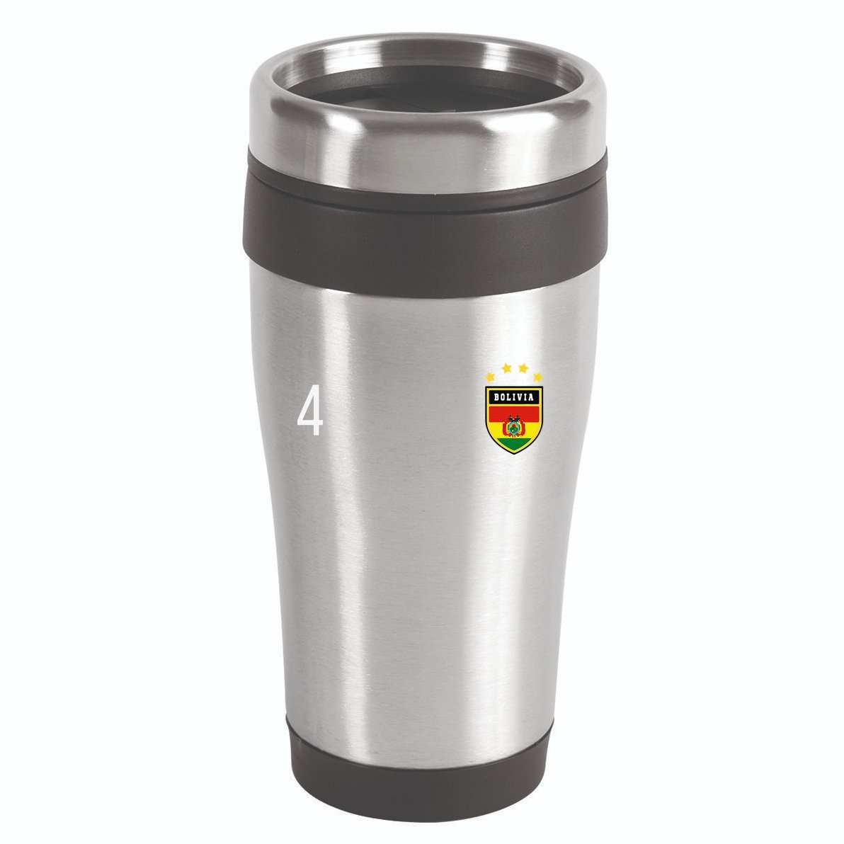 Bolivia Number 4 Sports Jersey Football Four Bolivian 16oz Travel Tumbler