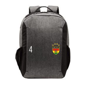 Bolivia Number 4 Sports Jersey Football Four Bolivian Vector Backpack