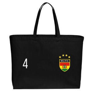 Bolivia Number 4 Sports Jersey Football Four Bolivian Cotton Canvas Jumbo Tote