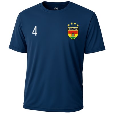 Bolivia Number 4 Sports Jersey Football Four Bolivian Performance Shirt