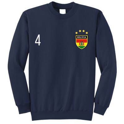 Bolivia Number 4 Sports Jersey Football Four Bolivian Sweatshirt