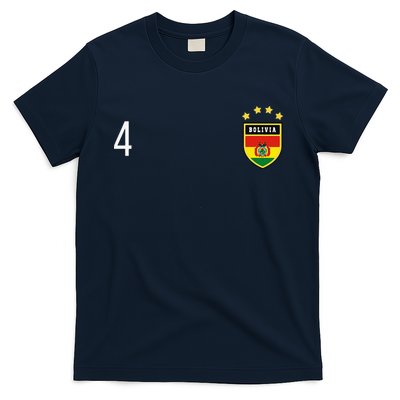 Bolivia Number 4 Sports Jersey Football Four Bolivian T-Shirt