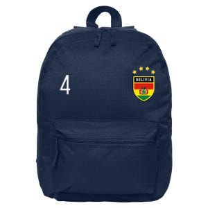 Bolivia Number 4 Sports Jersey Football Four Bolivian 16 in Basic Backpack