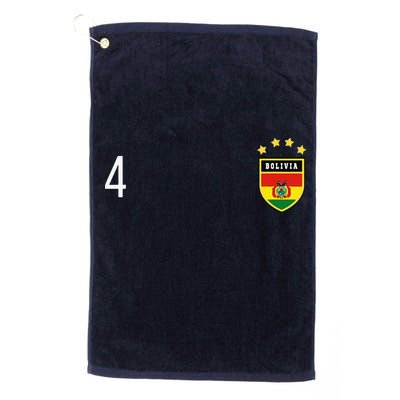 Bolivia Number 4 Sports Jersey Football Four Bolivian Golf Towel