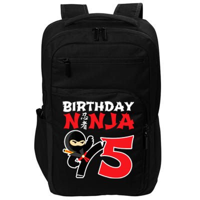 Birthday Ninja 5 Year Old Ninja Birthday Party Theme Impact Tech Backpack