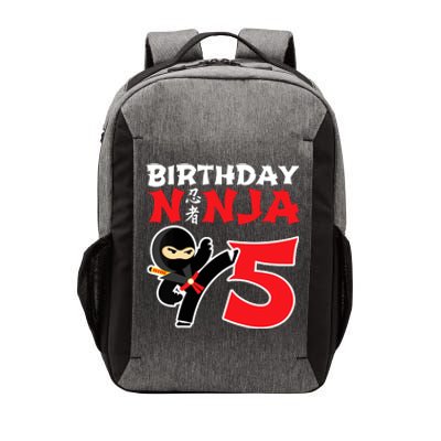 Birthday Ninja 5 Year Old Ninja Birthday Party Theme Vector Backpack