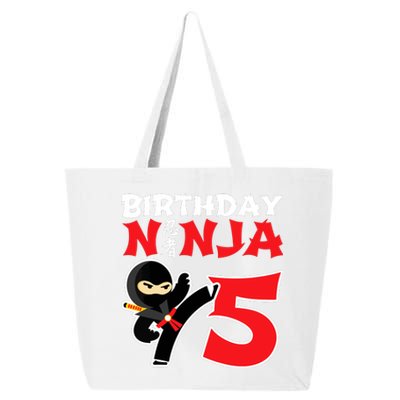 Birthday Ninja 5 Year Old Ninja Birthday Party Theme 25L Jumbo Tote