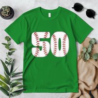 Baseball Number 50 Baseball Birthday 50 Baseball Themed 50th Premium T-Shirt