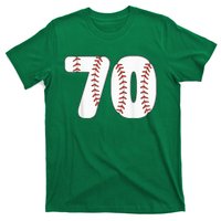 Baseball Number 70 Baseball Birthday 70 Baseball Themed 70th T-Shirt