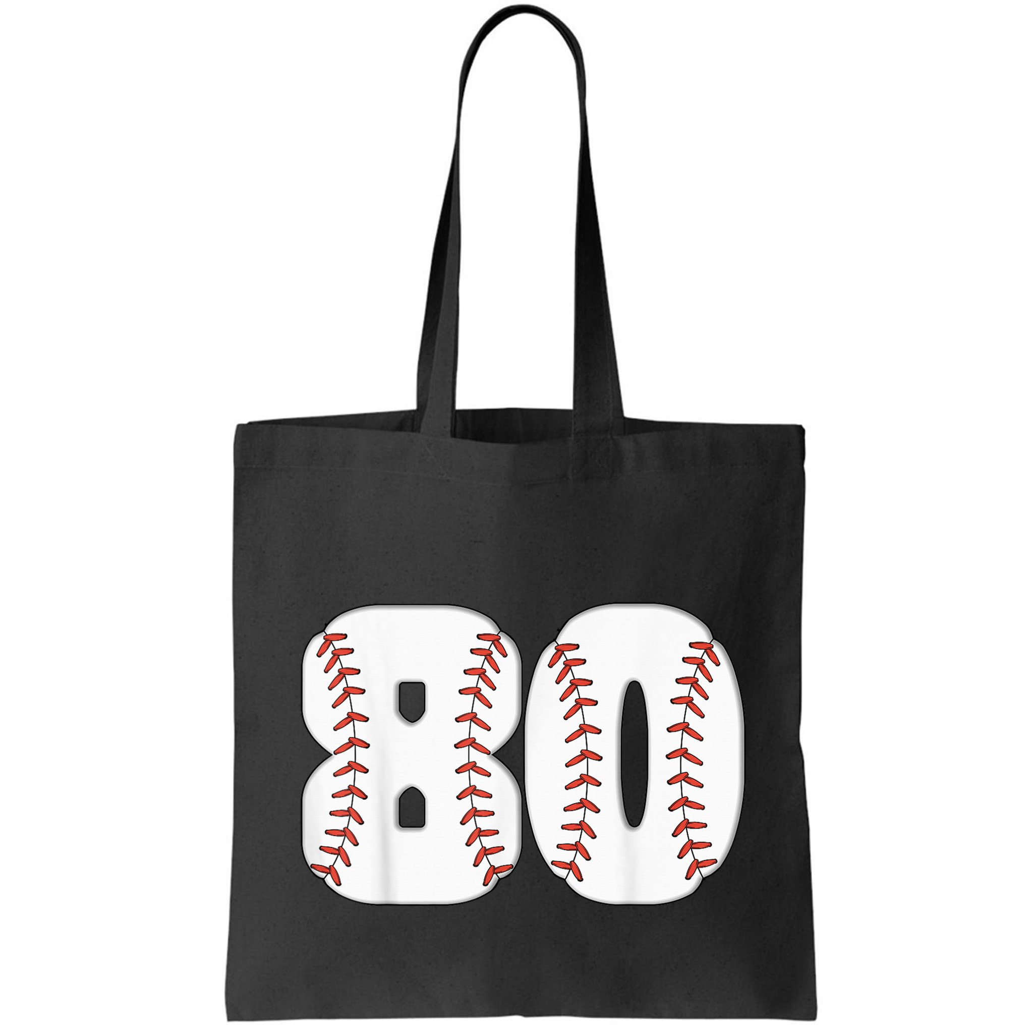 Baseball Number 80 Baseball Birthday 80 Baseball Themed 80th Bag