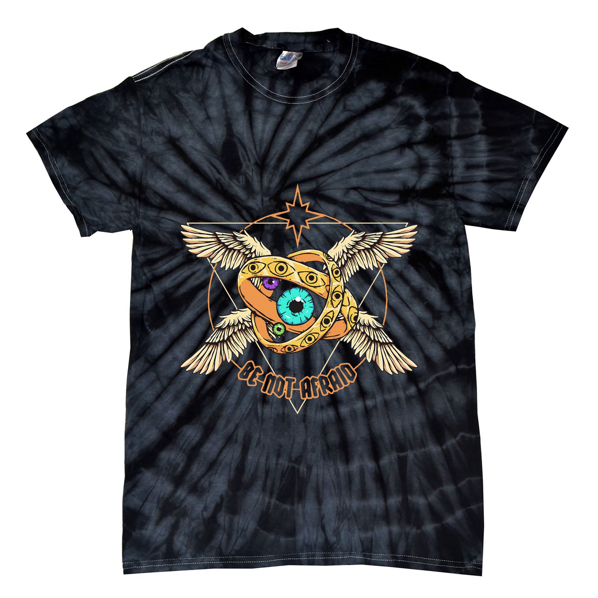 Be Not Afraid Biblically Accurate Angels Seraph Ophanim Tie-Dye T-Shirt