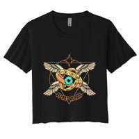Be Not Afraid Biblically Accurate Angels Seraph Ophanim Women's Crop Top Tee