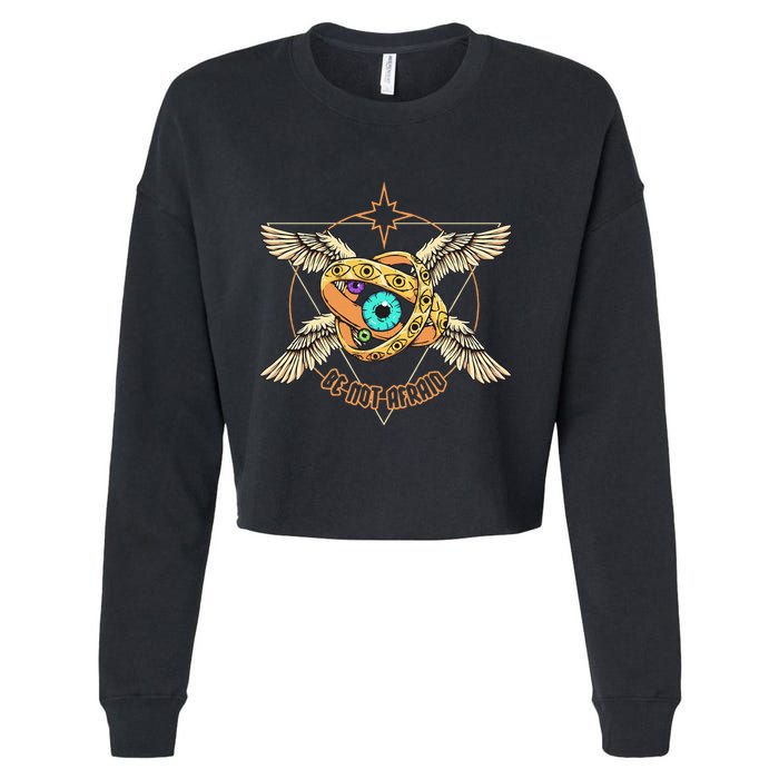 Be Not Afraid Biblically Accurate Angels Seraph Ophanim Cropped Pullover Crew
