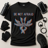 Be Not Afraid Biblically Accurate Angel Seraphim Glitch Cooling Performance Crew T-Shirt