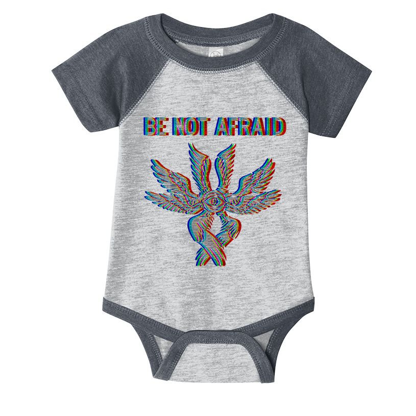 Be Not Afraid Biblically Accurate Angel Seraphim Glitch Infant Baby Jersey Bodysuit