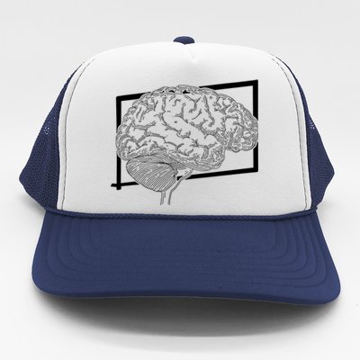 Brain Neuroscience Anatomy Neurosurgeon Nurse Neurologist Gift Trucker Hat