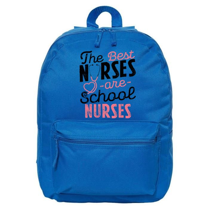 Best Nurses Are School Nurses Stethoscope Medical Staff Great Gift 16 in Basic Backpack