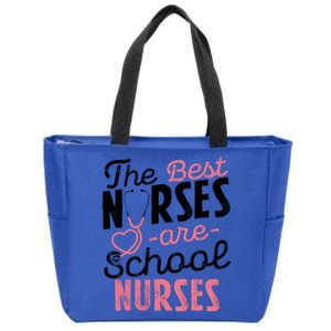 Best Nurses Are School Nurses Stethoscope Medical Staff Great Gift Zip Tote Bag