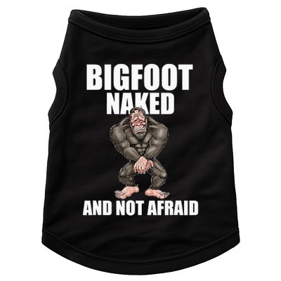 Bigfoot Naked And Not Afraid Doggie Tank
