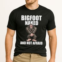 Bigfoot Naked And Not Afraid Cooling Performance Crew T-Shirt