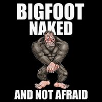 Bigfoot Naked And Not Afraid Cooling Performance Crew T-Shirt