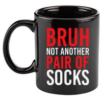 Bruh Not Another Pair Of Socks Meme Funny Saying Christmas 11oz C Handle Ceramic Mug