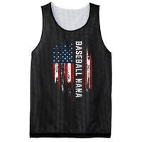 Baseball Nana American Flag Grandma Grandson 4th Of July Mesh Reversible Basketball Jersey Tank